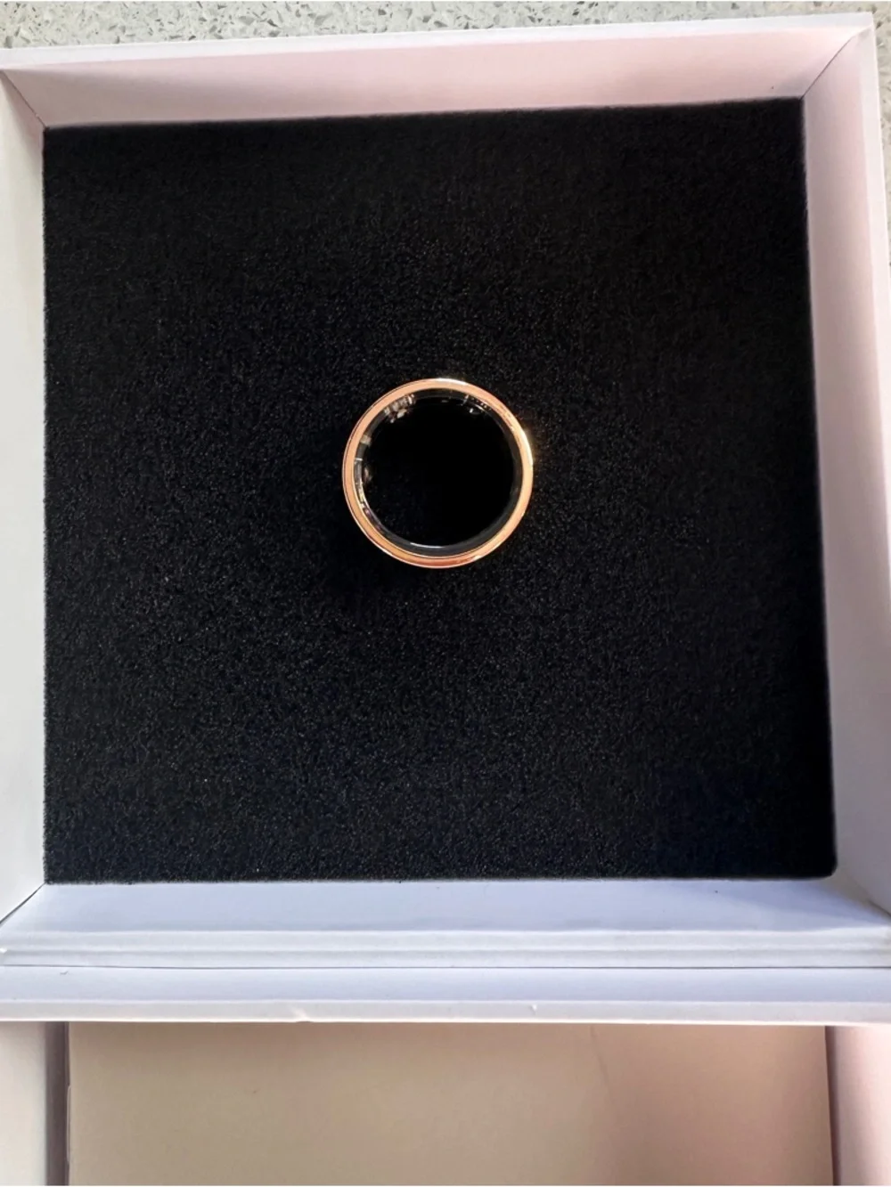 Oura Rose Gold and Black Two-Tone Women's Ring - Picture 5 of 7